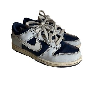 Nike Dunk Kids' Navy/Gray Sneakers Size 2Y